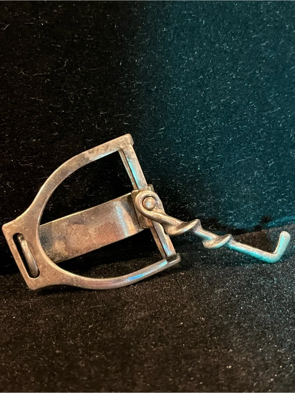 Hickok Vintage Bronze Decorative Corkscrew Belt Buckle